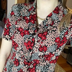 Briggs Vintage Camp Collar Short Sleeve Button Down